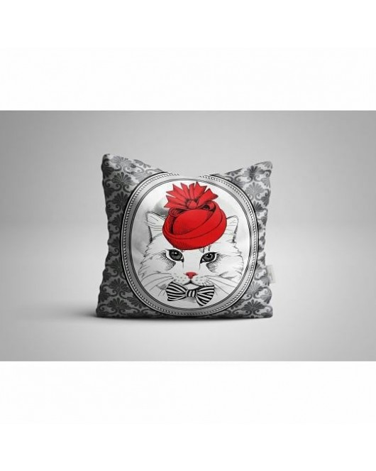 Dijital Baskılı Kırlent Kılıfı 4 Adet 43 x 43 - 43 x 43
