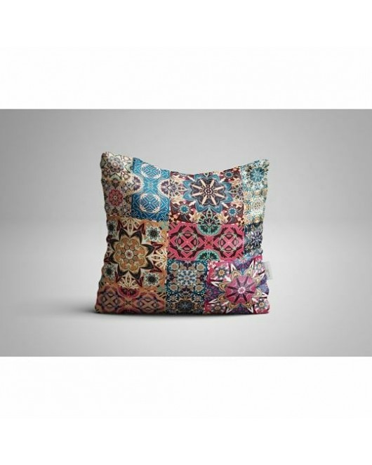 Dijital Baskılı Kırlent Kılıfı 4 Adet 43 x 43 - 43 x 43