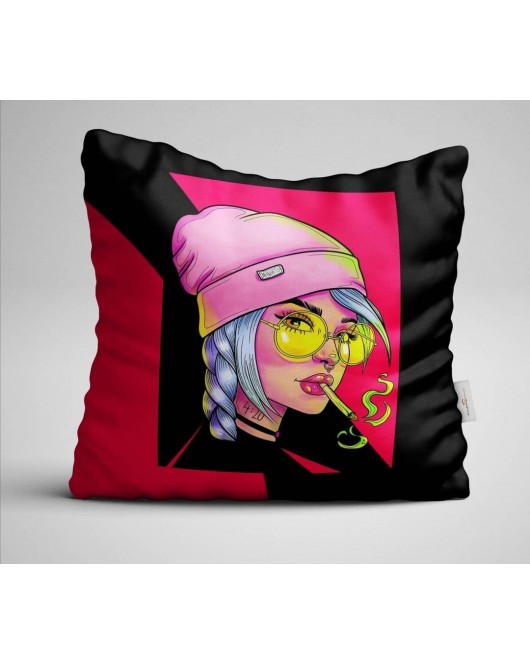 Dijital Baskılı Kırlent Kılıfı 4 Adet 43 x 43 - 43 x 43