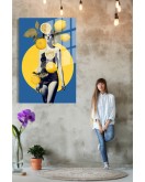 Popart Digital Sanatlar,3d Dekoratif Baskı Cam Tablo 192