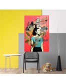 Popart Digital Sanatlar,3d Dekoratif Baskı Cam Tablo 196