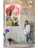 Popart Digital Sanatlar,3d Dekoratif Baskı Cam Tablo 193