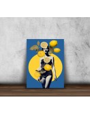 Popart Digital Sanatlar,3d Dekoratif Baskı Cam Tablo 192