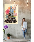 Popart Digital Sanatlar,3d Dekoratif Baskı Cam Tablo 199
