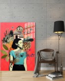 Popart Digital Sanatlar,3d Dekoratif Baskı Cam Tablo 196