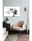 Motivasyon Cam Tablo, Kaligrafi, 3D Dekoratif Baskı