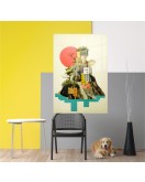 Popart Digital Sanatlar,3d Dekoratif Baskı Cam Tablo 200