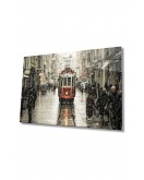 Istanbul Istiklal Caddesi Manzara Dayanıklı Cam Tablo , Hediye