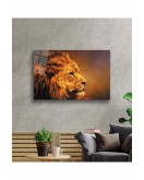 Aslan Hayvan Cam Tablo 4mm Dayanıklı Temperli Cam