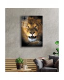 Aslan 15 Hayvan Cam Tablo