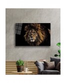 Aslan 20 Hayvan Cam Tablo