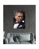 Yapay Zeka Atatürk Portresi Cam Tablo, Ev Ve Ofis Duvar Dekoru, Büyük Temperli Cam Tablo