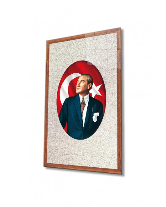 Atatürk Cam Tablo 4 Mm Dayanıklı Temperli Cam