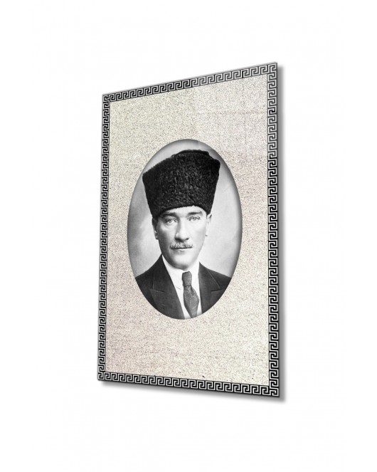 Atatürk Cam Tablo 4 Mm Dayanıklı Temperli Cam
