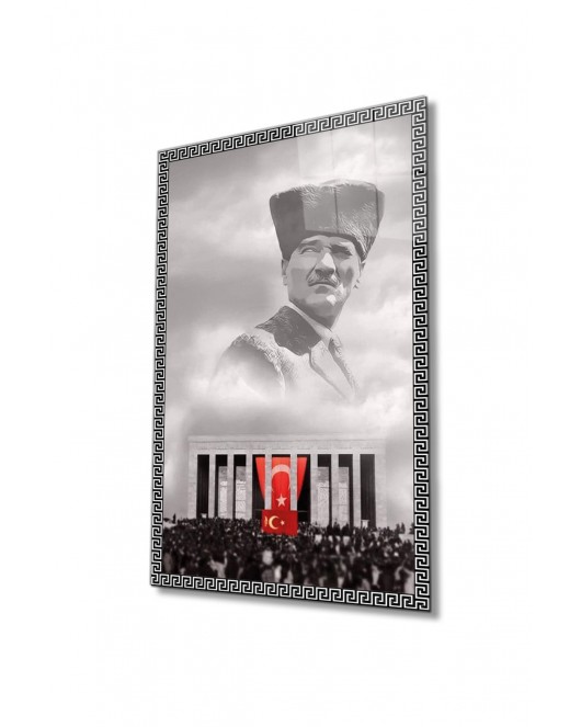 Atatürk Cam Tablo 4 Mm Dayanıklı Temperli Cam