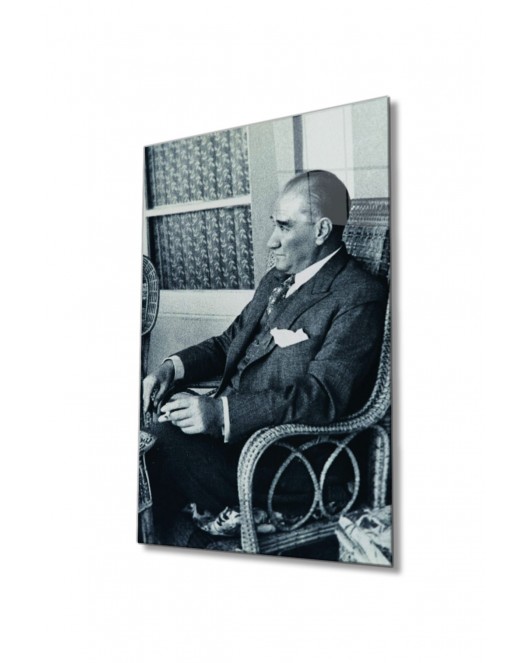 Atatürk Portresi Cam Tablo, Ev Ve Ofis Duvar Dekoru,