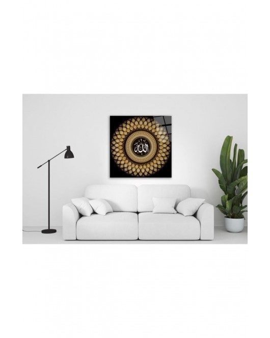 Ayetler Cam Tablo 50x50 Cm