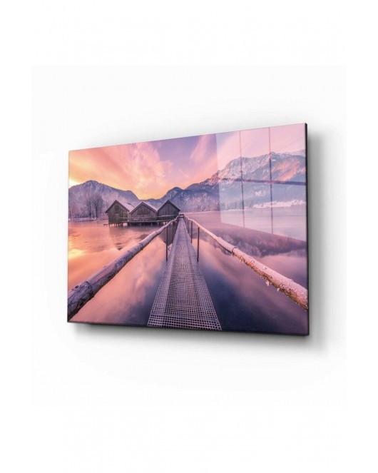 Doğa Manzara Cam Tablo 4mm Dayanıklı Temperli Cam