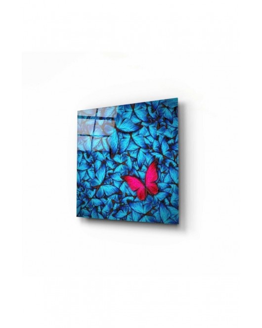 Kelebekler Cam Tablo 50 X 50 Cm