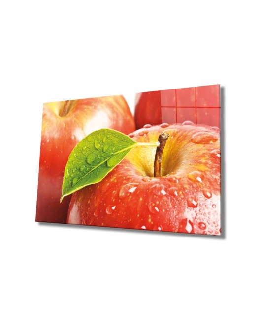 Meyveler Cam Tablo 4mm Dayanıklı Temperli Cam