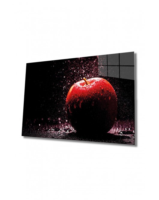 Meyveler Cam Tablo 4mm Dayanıklı Temperli Cam