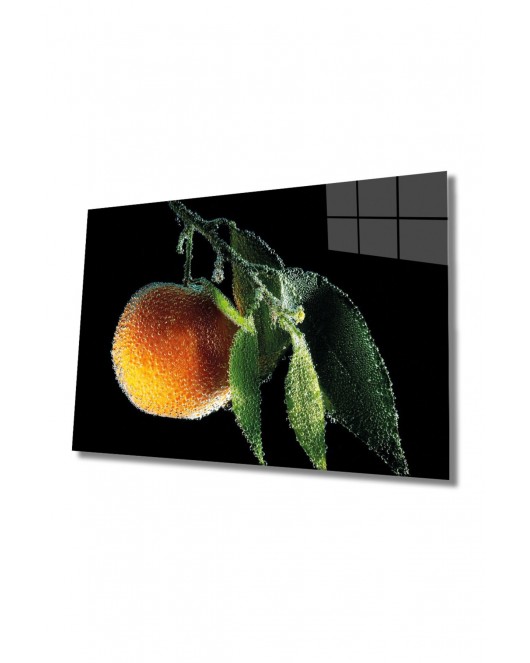 Meyveler Cam Tablo 4mm Dayanıklı Temperli Cam