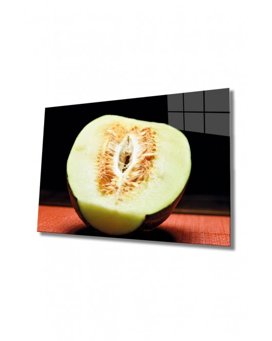 Meyveler Cam Tablo 4mm Dayanıklı Temperli Cam