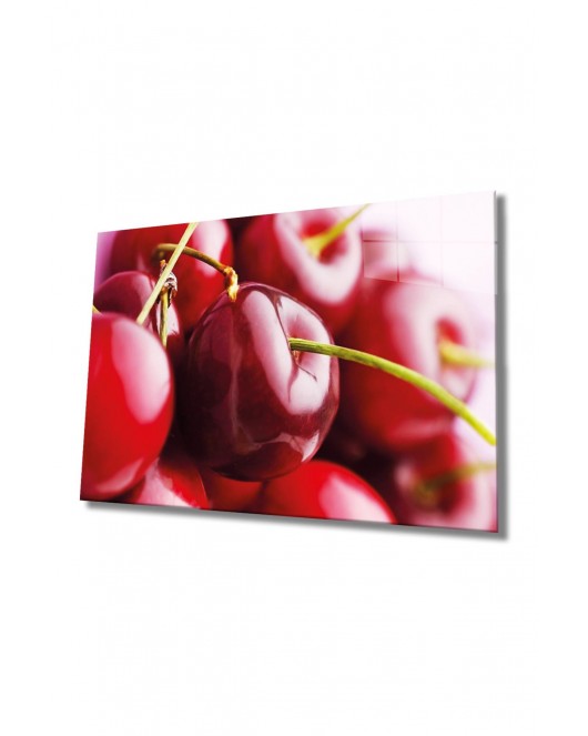 Meyveler Cam Tablo 4mm Dayanıklı Temperli Cam