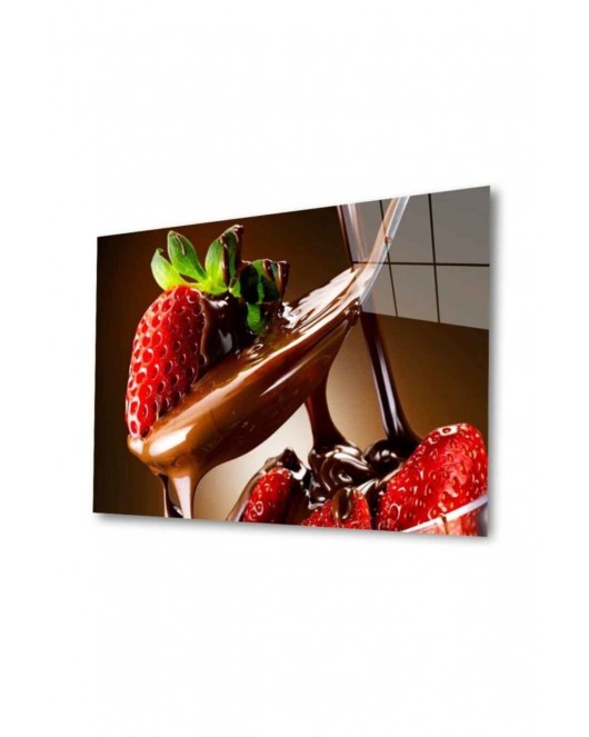 Meyveler Cam Tablo 4mm Dayanıklı Temperli Cam