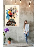 Popart Digital Sanatlar,3d Dekoratif Baskı Cam Tablo 202
