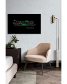Motivasyon Cam Tablo, Kaligrafi, 3D Dekoratif Baskı