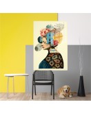 Popart Digital Sanatlar,3d Dekoratif Baskı Cam Tablo 197