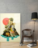 Popart Digital Sanatlar,3d Dekoratif Baskı Cam Tablo 200