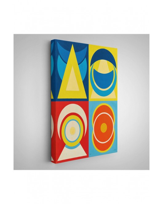 Çerçeveli Auguste Herbin - Lune I Tablo-7358