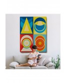 Çerçeveli Auguste Herbin - Lune I Tablo-7358