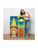 Çerçeveli Auguste Herbin - Lune I Tablo-7358