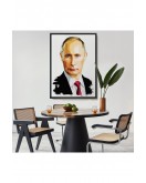Çerçeveli Vladimir Putin - Rusya Devlet Başkanı Tablosu-7958
