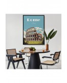 Çerçeveli Roma İtalya Kolezyum Tablo-7696
