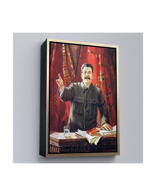 Çerçeveli Joseph Stalin Rusya Ve Sovyetler Birliği Sscb Tablo-7697