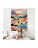 Pastel Tonlardaki Minimalist Tablo-7670