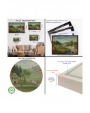 Çerçeveli Rousseau - Bebek Arabaları Pastoral Tablosu-7108