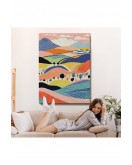 Pastel Tonlardaki Minimalist Tablo-7670