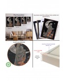 Çerçeveli Ay Işığındaki Kadın Tablosu-7990