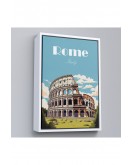 Çerçeveli Roma İtalya Kolezyum Tablo-7696