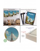 Çerçeveli Fransa Paris Eyfel Kulesi Tablosu-7809