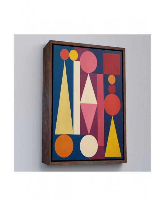 Çerçeveli Auguste Herbin - Dimanche Tablo-8111