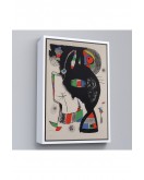 Çerçeveli Joan Miro - 42 Rue Blomet Tablo-8048