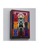 Çerçeveli Auguste Herbin - Kompozisyon Tablosu-8093