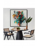 Çerçeveli Renkli Kaplan Tablosu-8330