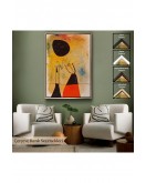 Çerçeveli Joan Miro - Deux Şahsiyetler Tablosu-8110